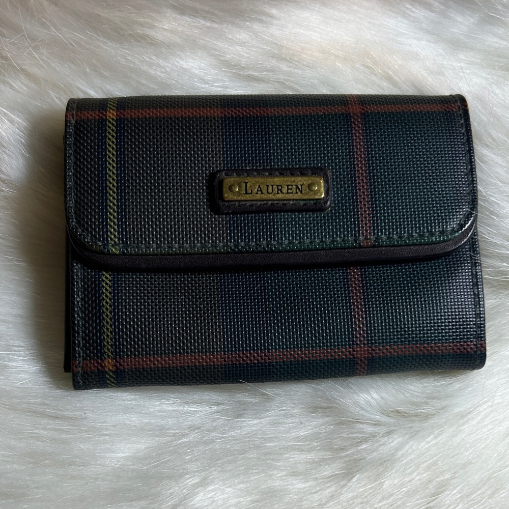 Ralph Lauren Plaid Wallet Santa Barbra Edition